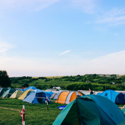 tents at what might or might not be a music festival