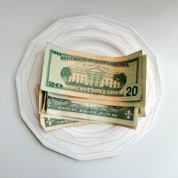 Dollars on a plate